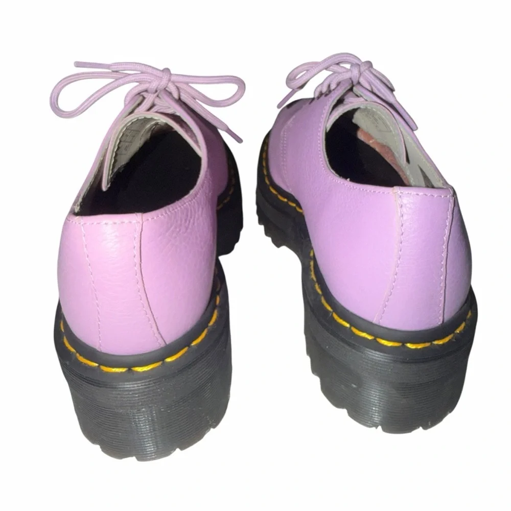 Dr. Martens 30612 QUAD II LILAC PISA Lavender Leather Platform Shoes EU 38 US 7 - Picture 5 of 12
